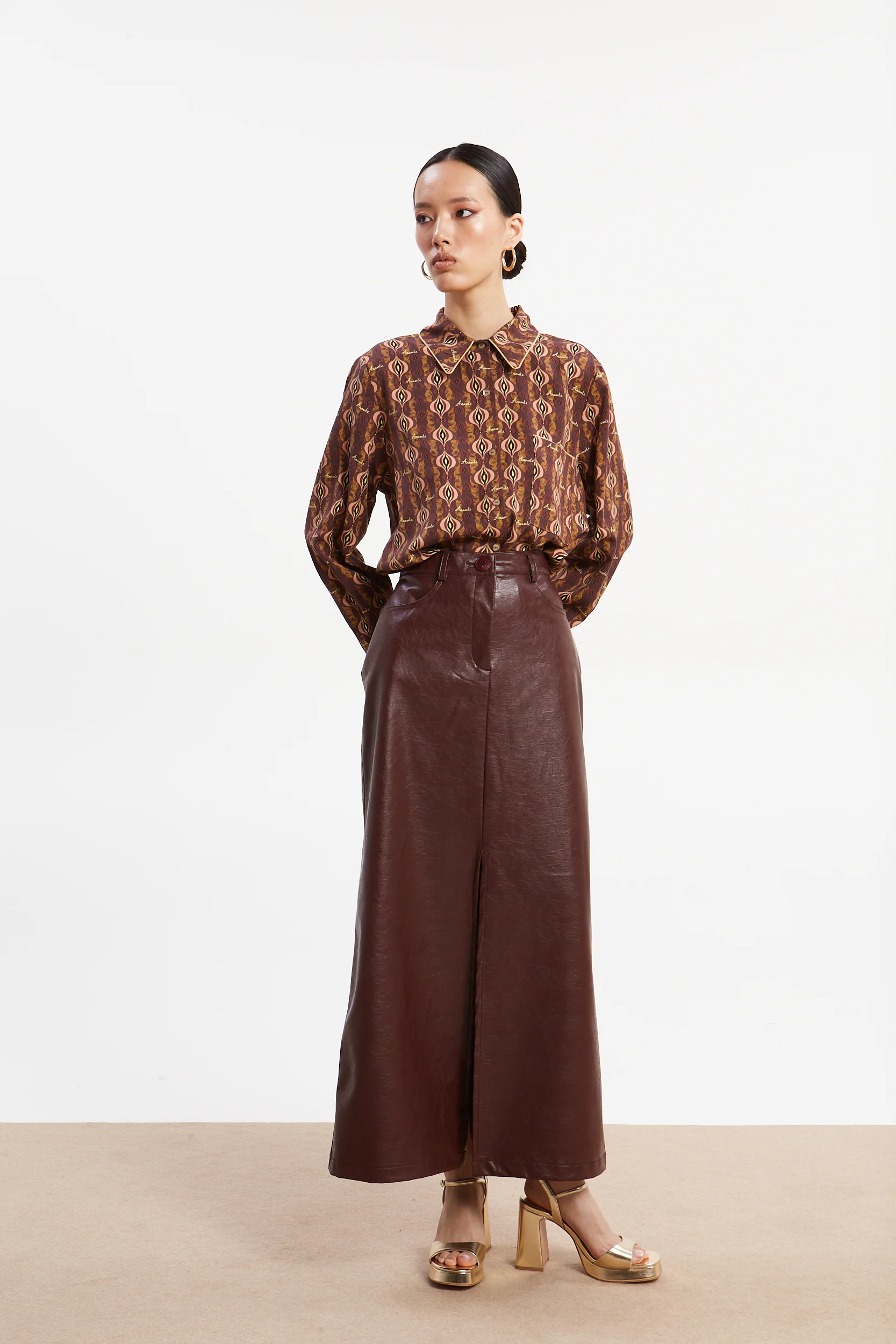 Sarah eco leather skirt - Image 2