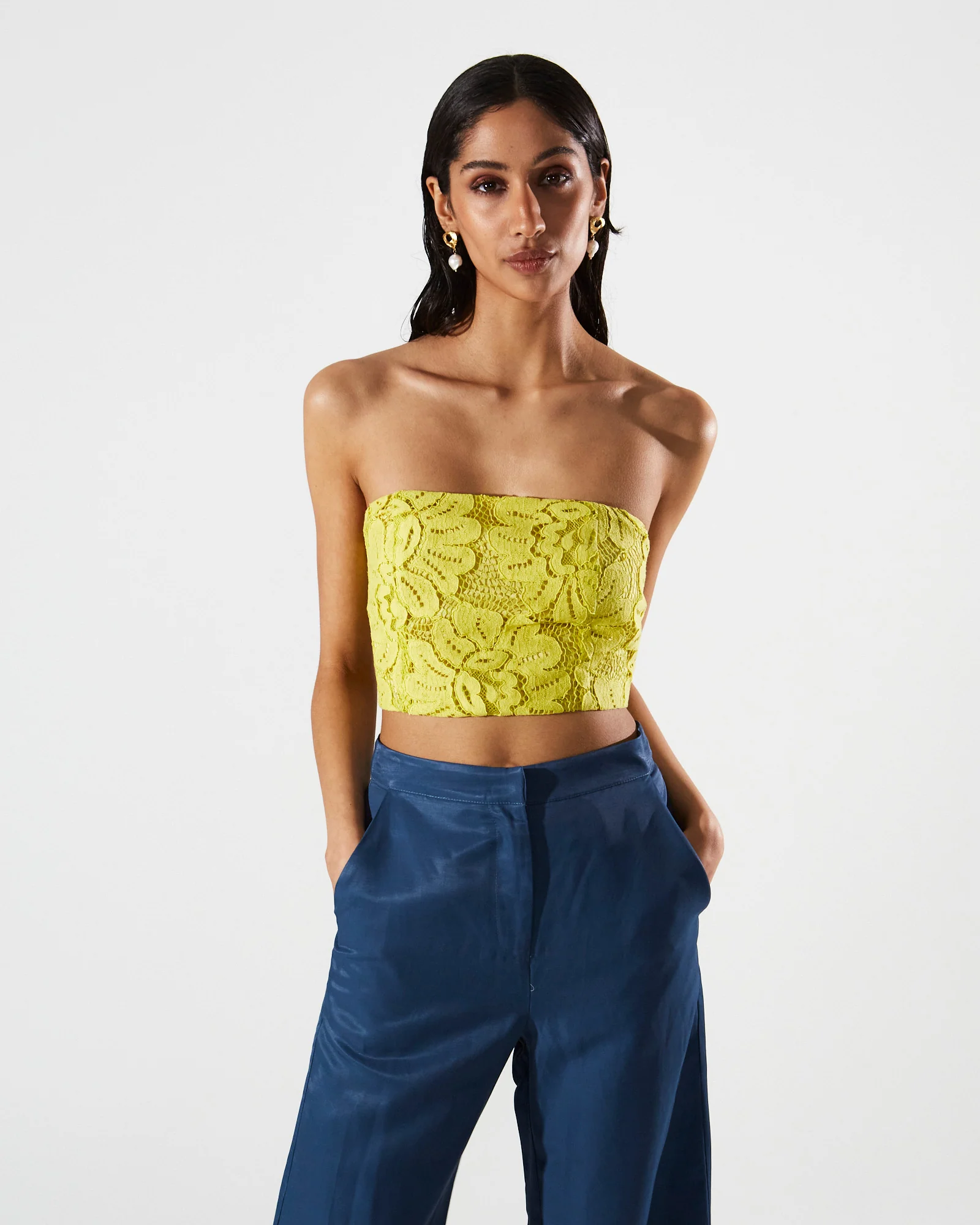 Simone lace strapless top - Image 2