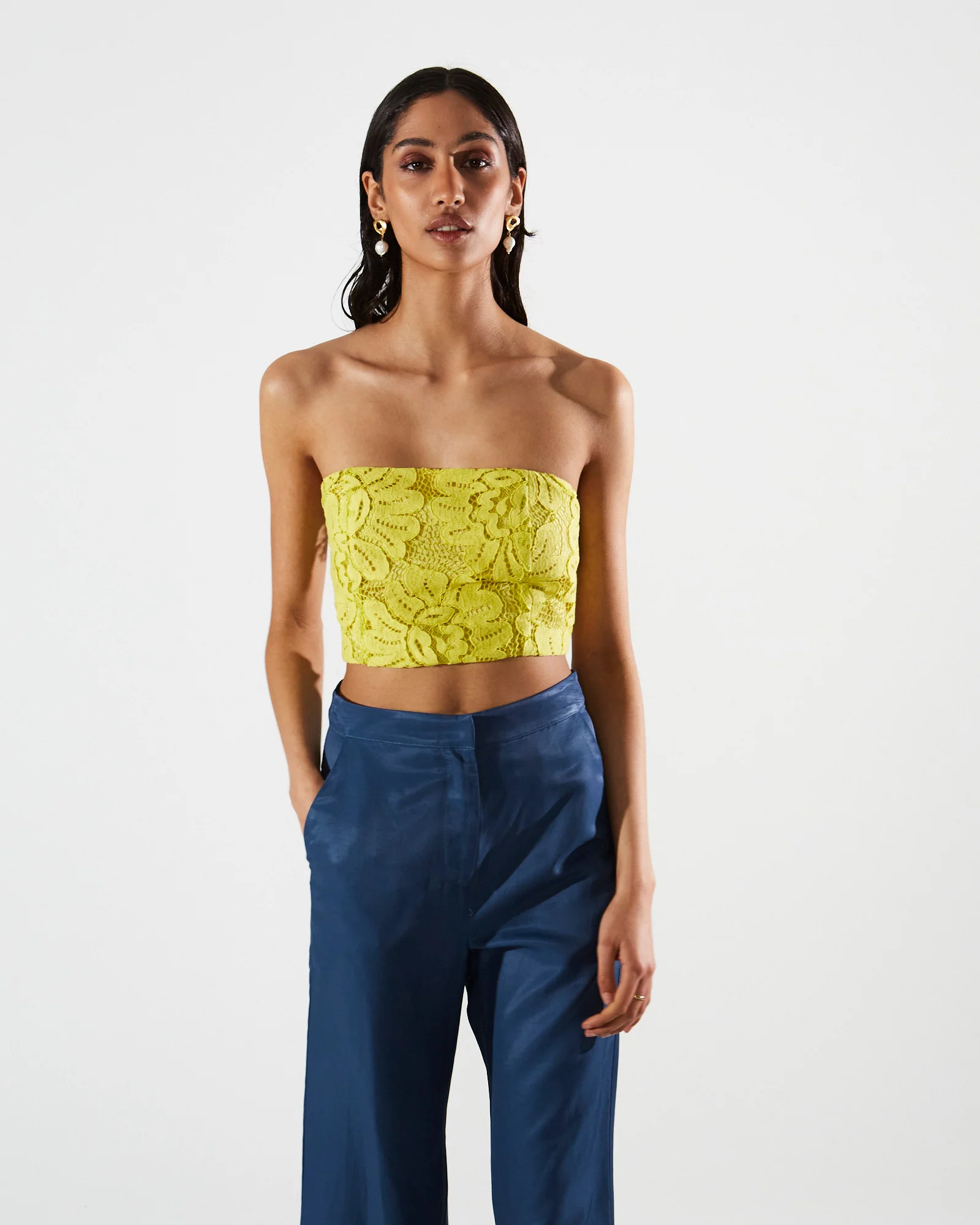 Simone lace strapless top - Image 3