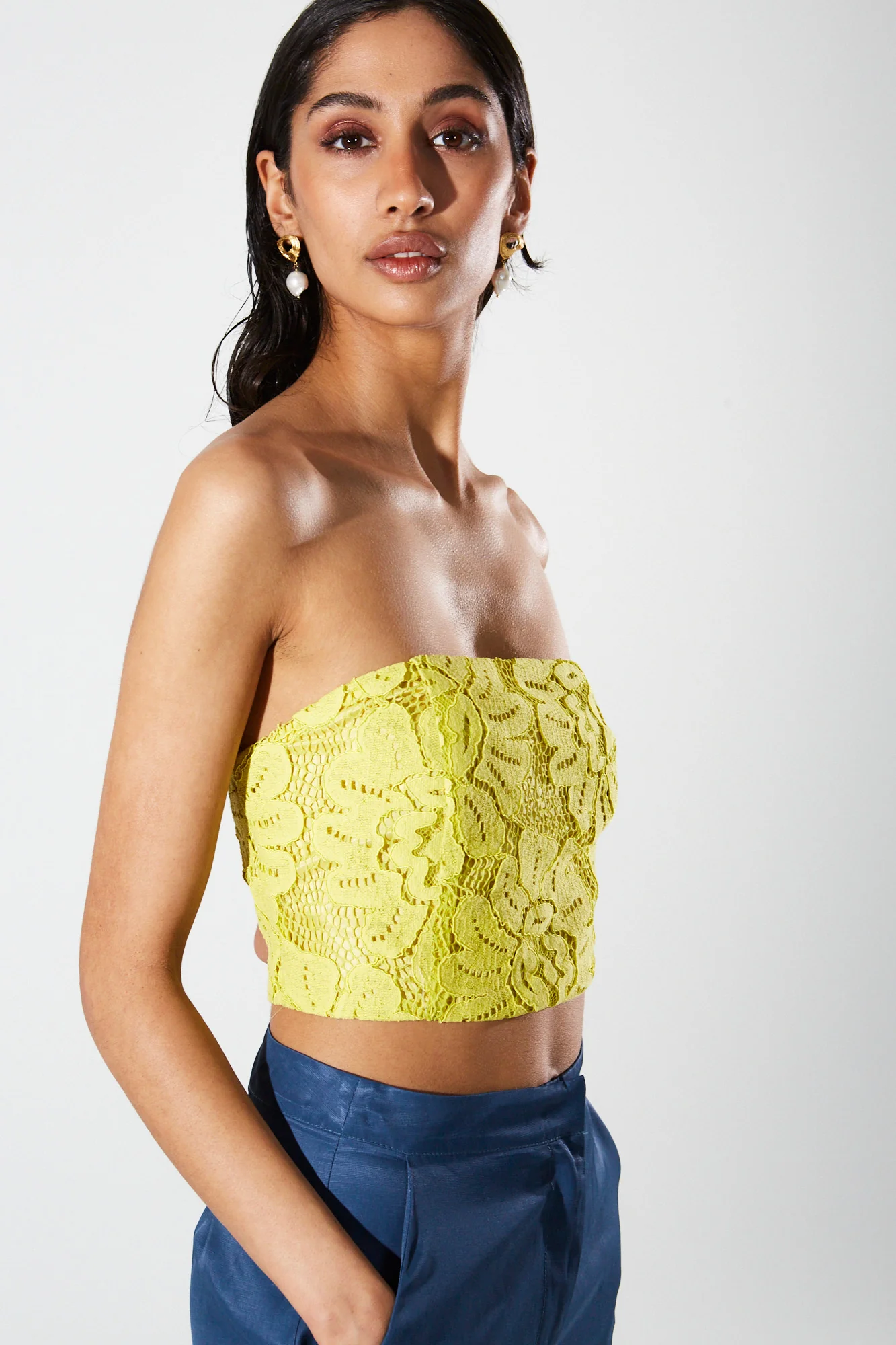 Simone lace strapless top - Image 4