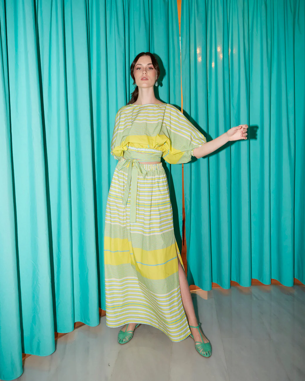 Stephanie cotton printed skirt - Image 2