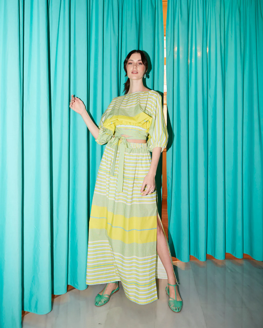 Stephanie cotton printed skirt - Image 3