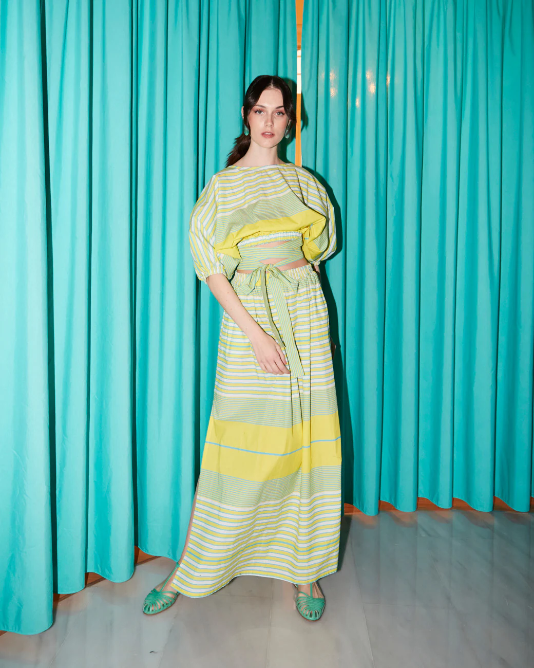 Stephanie cotton printed skirt - Image 5