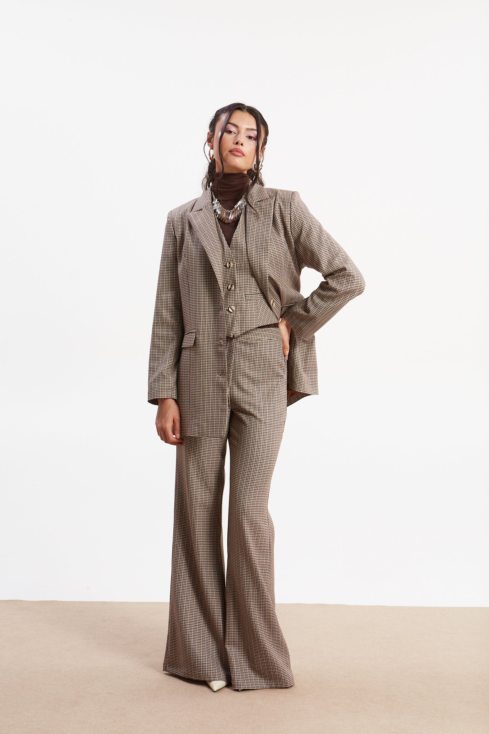 Victoria pied de poule flare pants - Image 5