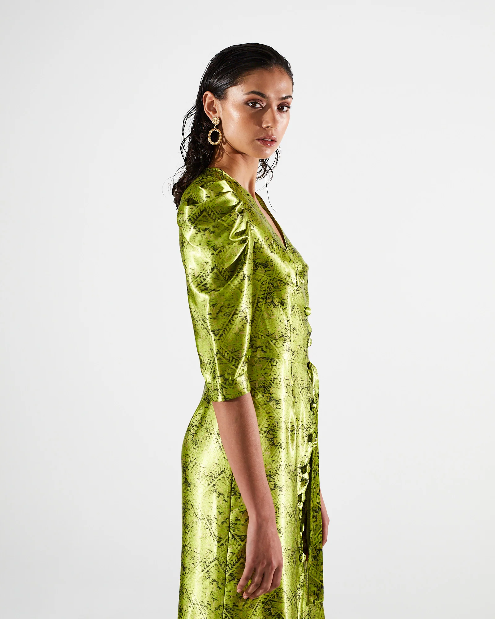 Viviana printed button dress - Image 2