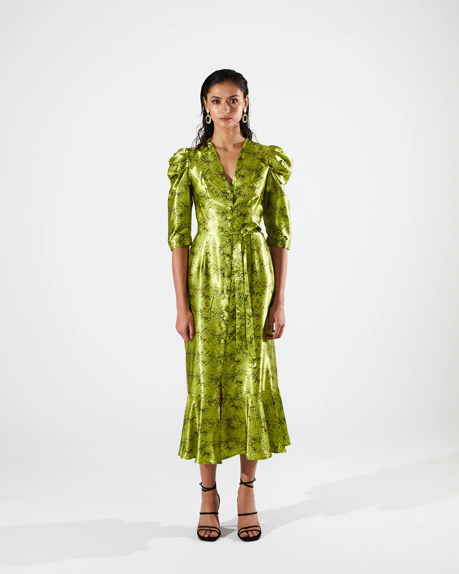 Viviana printed button dress - Image 4