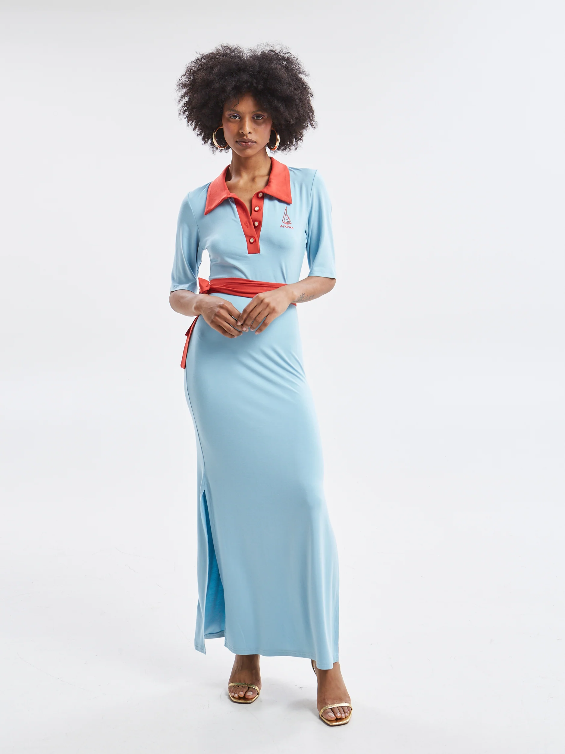 Yara polo ciel dress - Image 3
