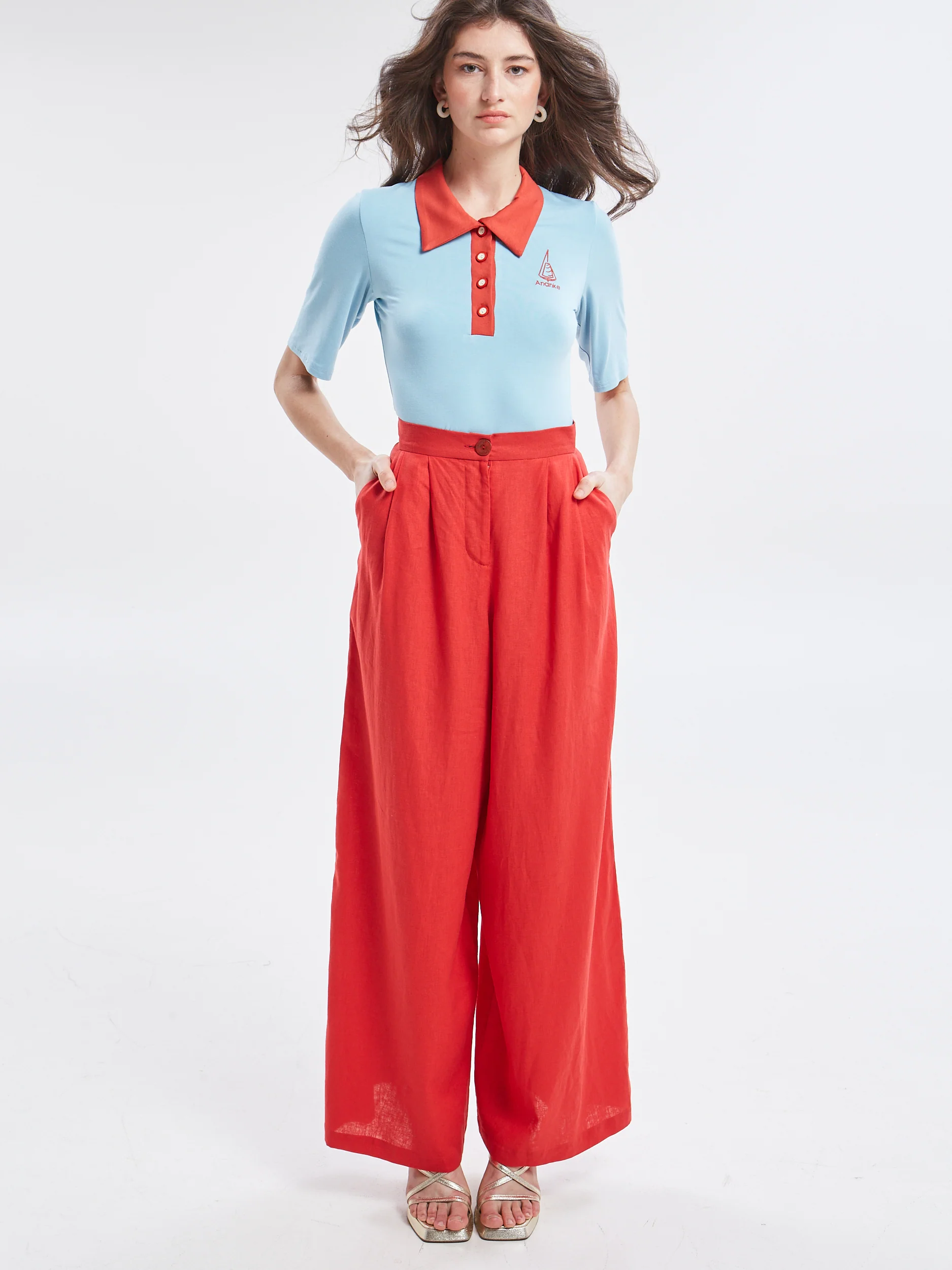 Yara polo ciel top - Image 2