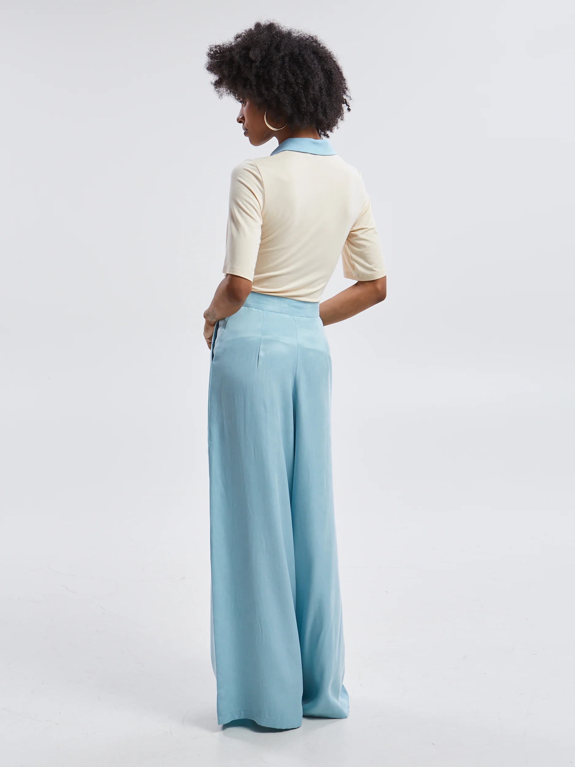 Yara polo ecru top - Image 6