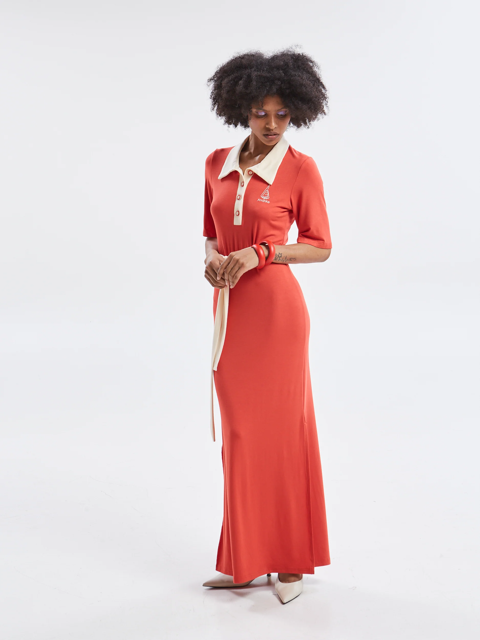 Yara polo red dress - Image 5