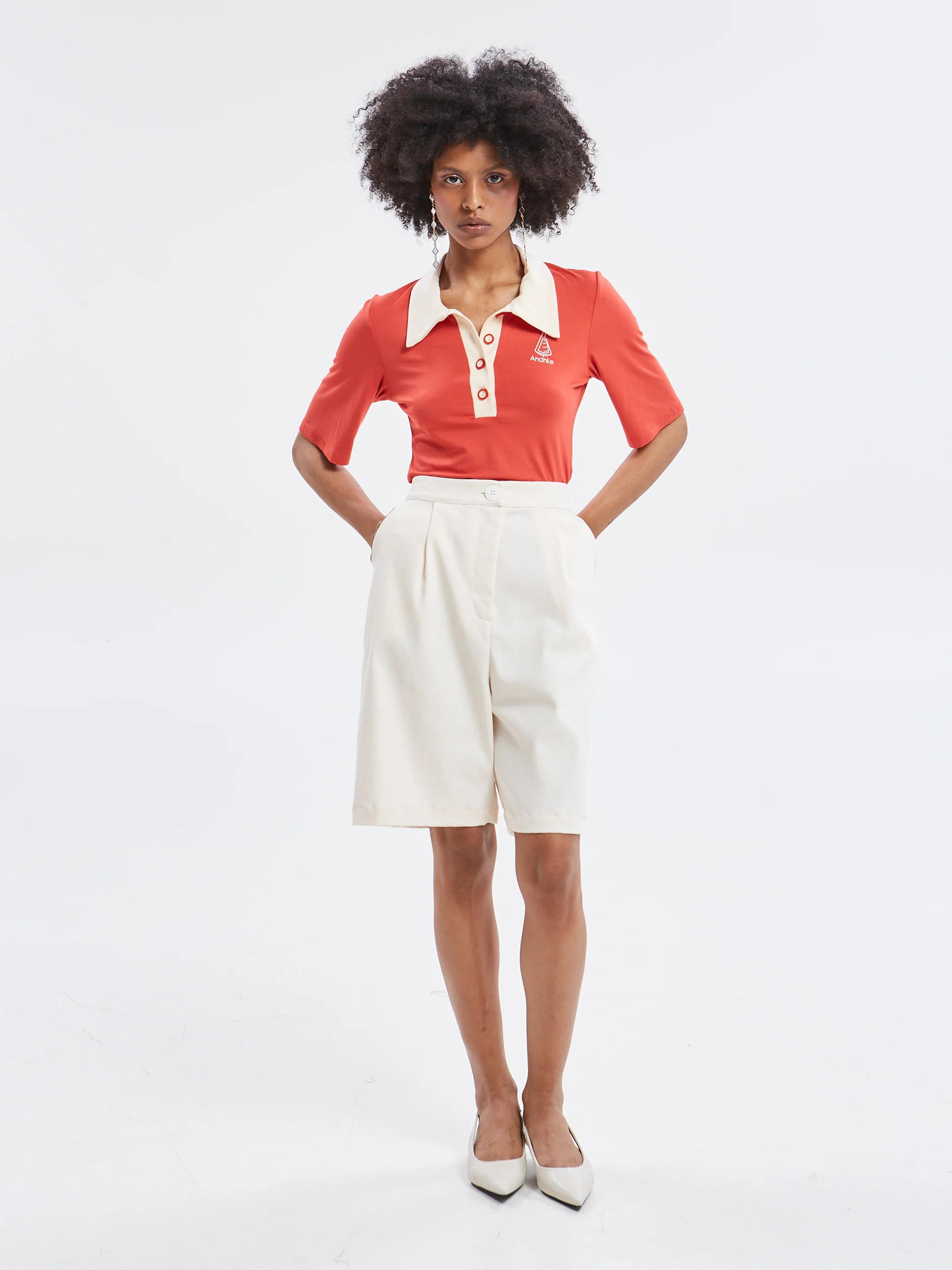Yara polo red top - Image 5