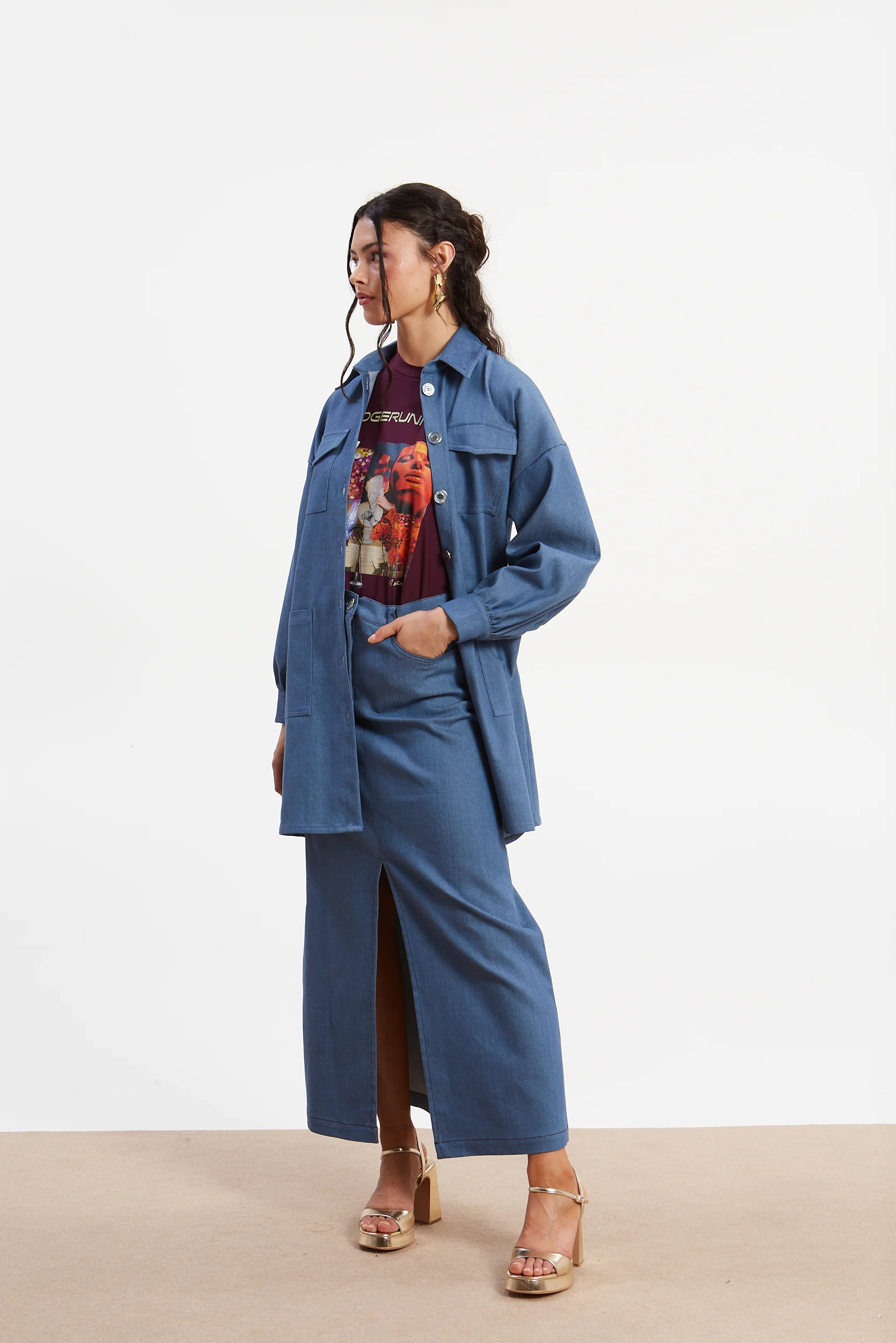 Zora denim overshirt - Image 5