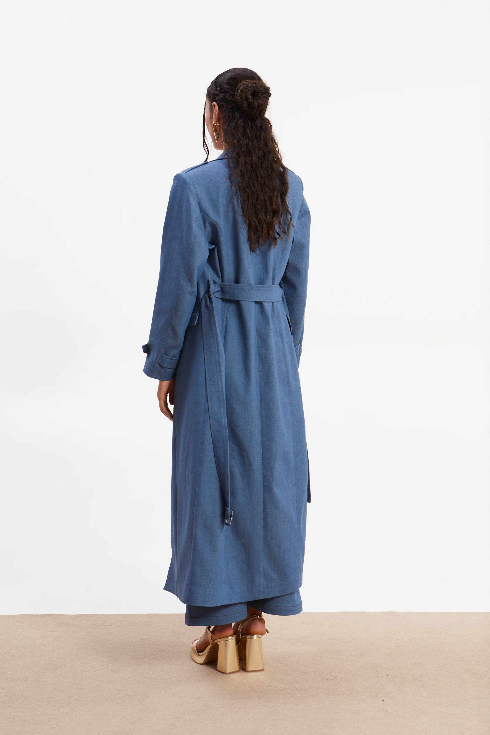 Zora denim trench coat - Image 4
